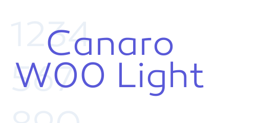 Begrænse dynasti server Canaro W00 Light - Font Free [ Download Now ]