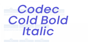 Codec Cold Bold Italic - Font Free [ Download Now ]