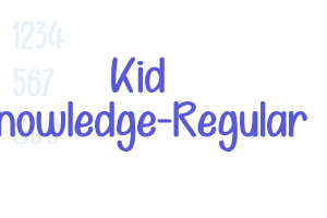 Kid Knowledge-Regular - Font Free [ Download Now ]