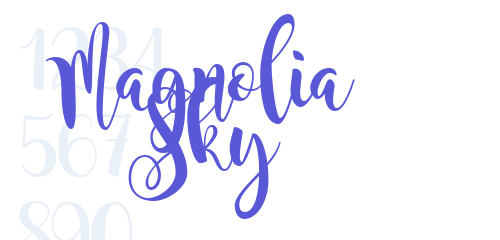 Magnolia Sky Font