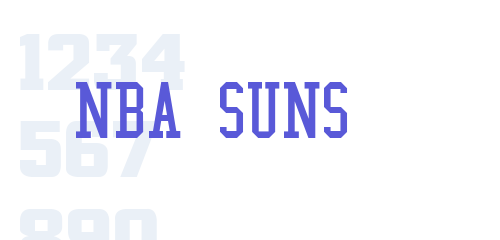 NBA Phoenix Suns Font SamplesNBA Phoenix Suns Font Family  Samples-Uncategorized Typeface-Fontke.com