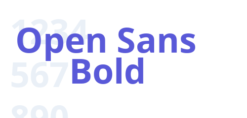 Open Sans Bold - Font Free [ Download Now ]