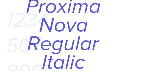 proxima nova regular italic font free download
