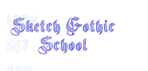 Sketch Gothic School - Fontu - İndir - Yazitipleri.net