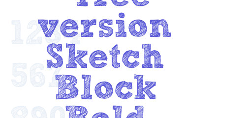 Sketch Block Font  Webfont  Desktop  MyFonts