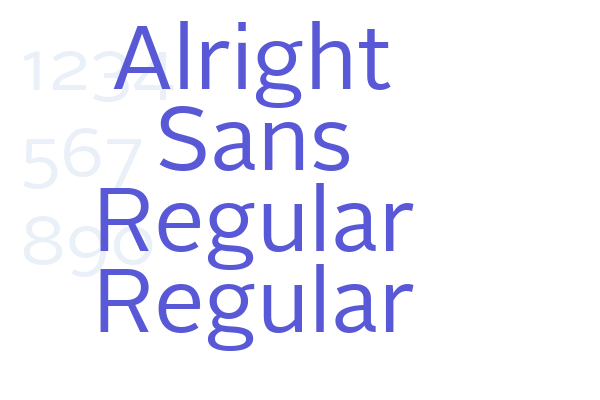 Alright Sans - Font Free [ Download ]
