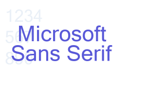 Microsoft Sans Serif - Font Free [ Download Now ]