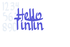 Hello Tintin - Font Free [ Download Now ]