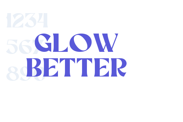 glow better font free download