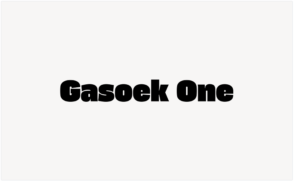 Gasoek One - Font Free [ Download Now ]