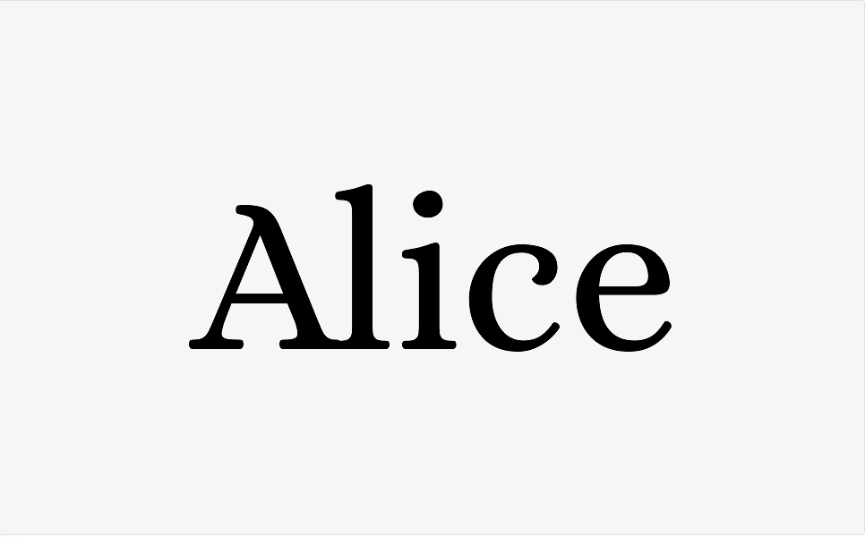 Alice - Font Free [ Download Now ]