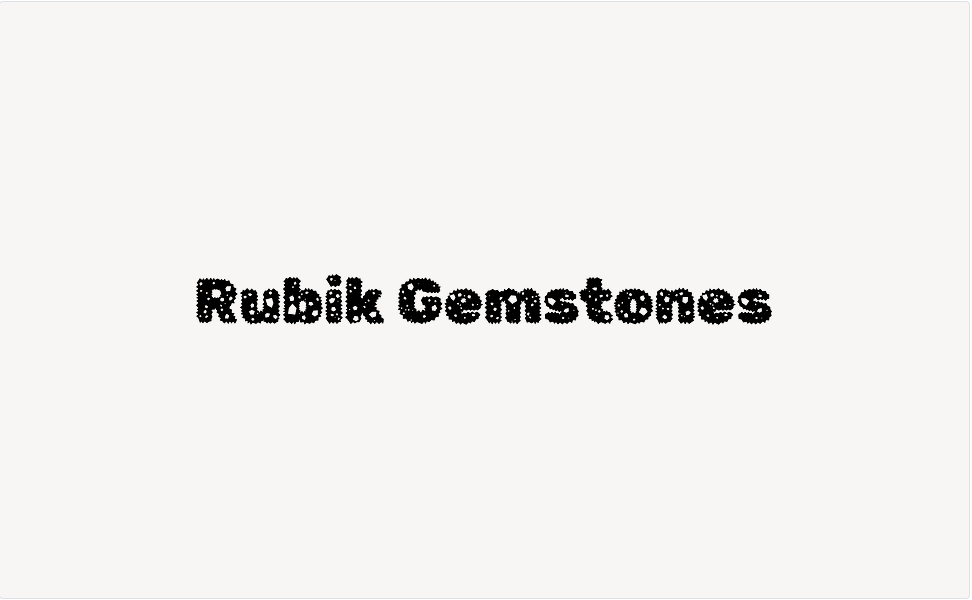 Rubik Gemstones - Font Free [ Download Now ]