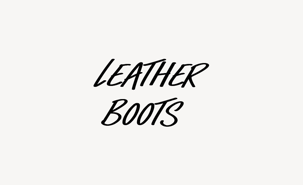 Leather Boots - Font Free [ Download Now ]