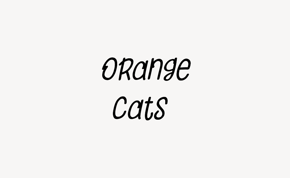 Orange Cats - Font Free [ Download Now ]