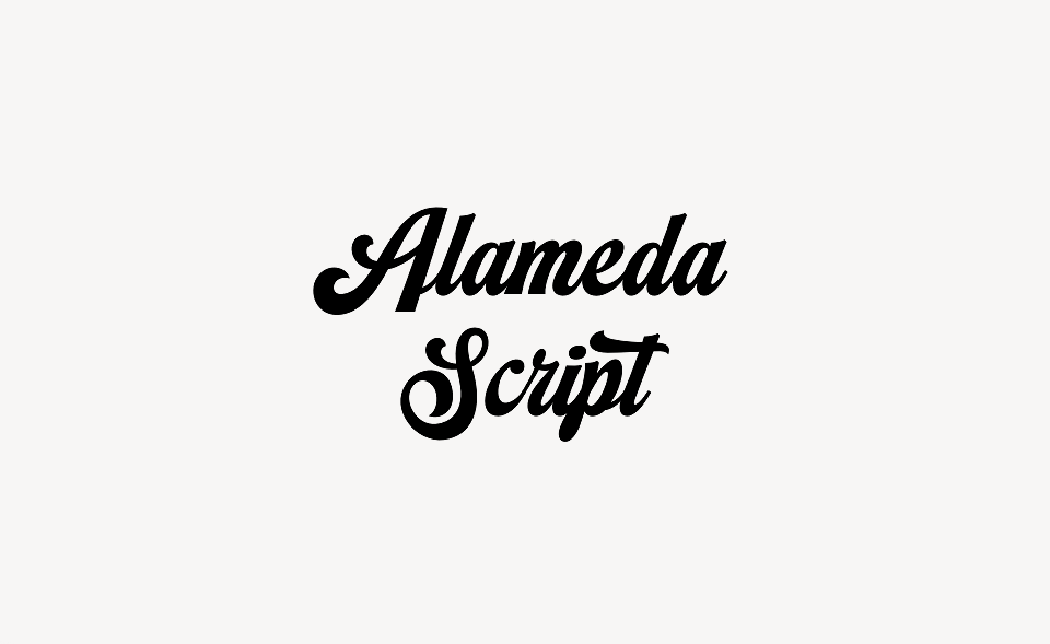 Alameda Script Font, Webfont & Desktop