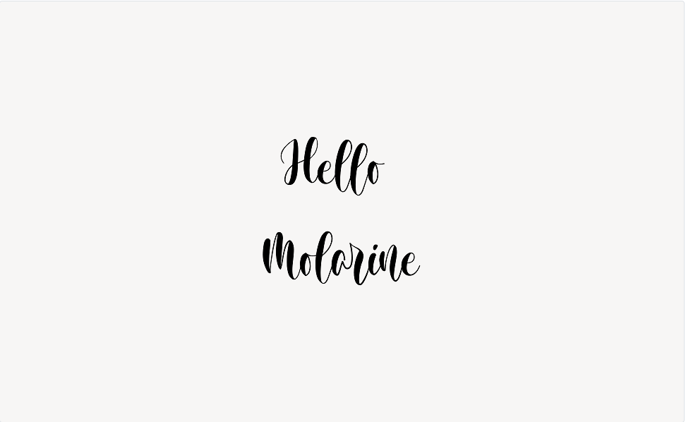 Hello Molarine - Font Free [ Download Now ]