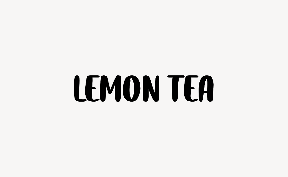 Lemon Tea - Font Free [ Download Now ]