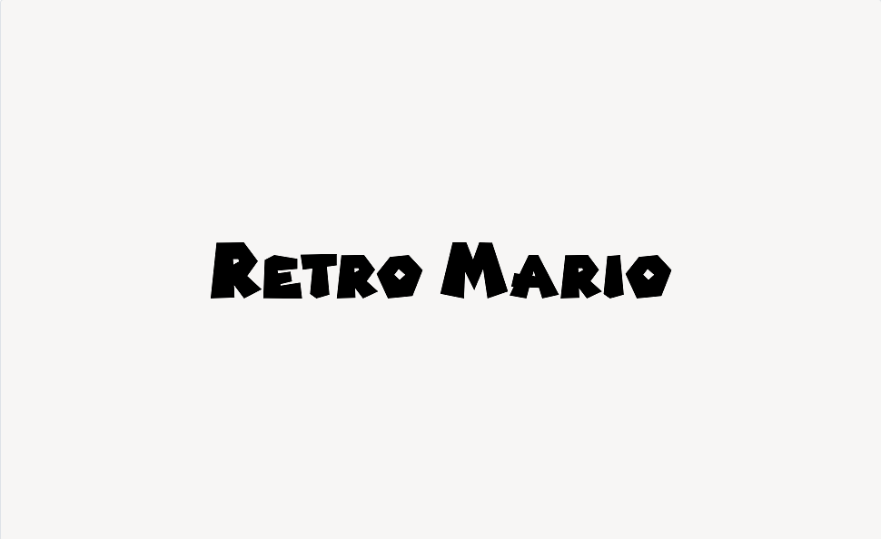 Retro Mario - Font Free [ Download Now ]