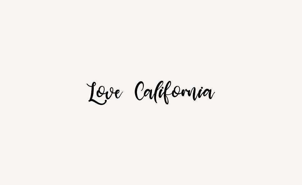 Love California - Font Free [ Download Now ]