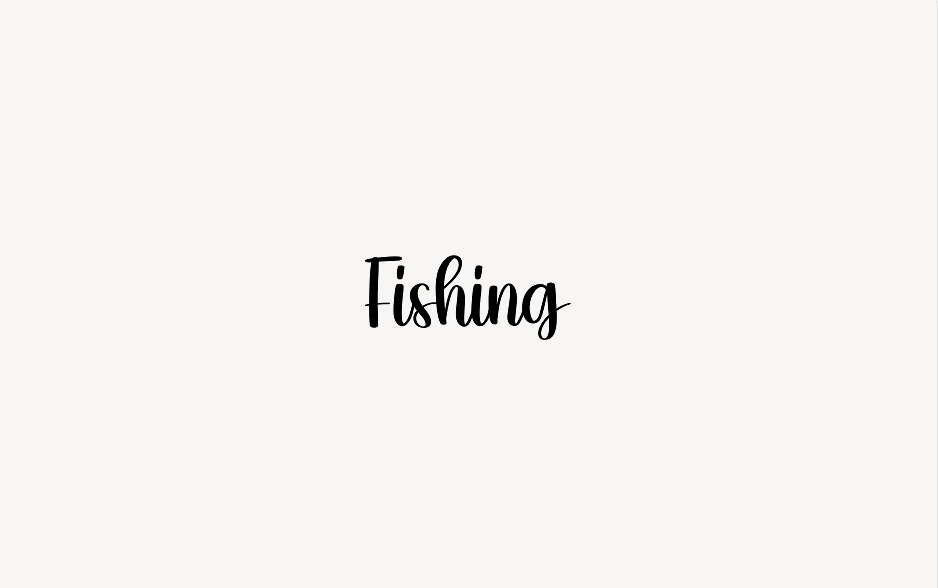 Fishing - Font Free [ Download Now ]