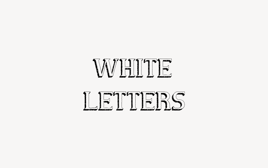 White Letters - Font Free [ Download Now ]
