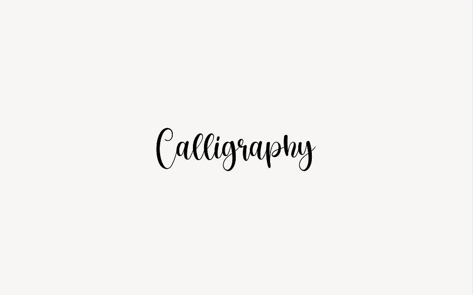 Calligraphy - Font Free [ Download Now ]