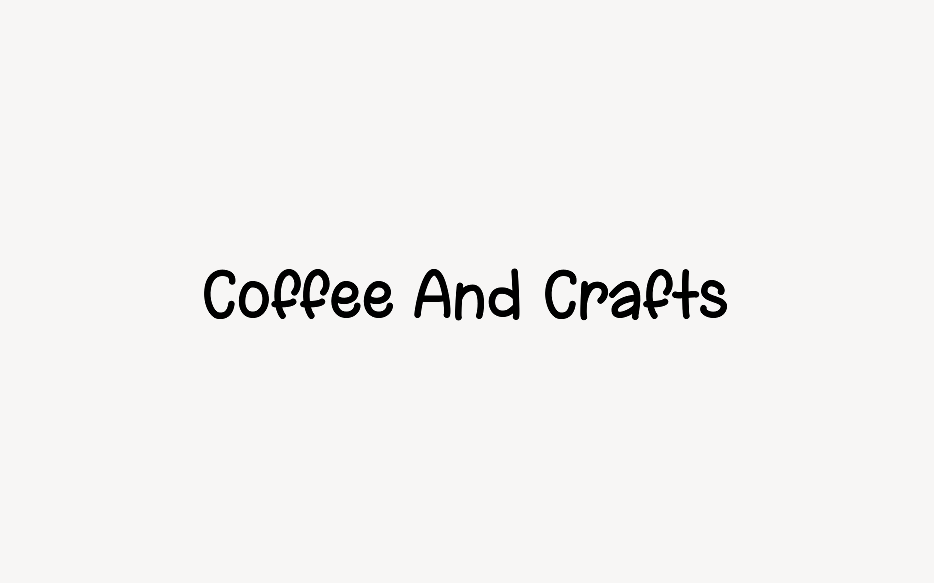 Coffee And Crafts Font