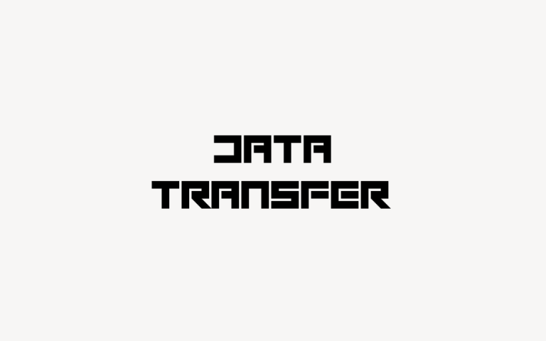 Data Transfer - Font Free [ Download Now ]