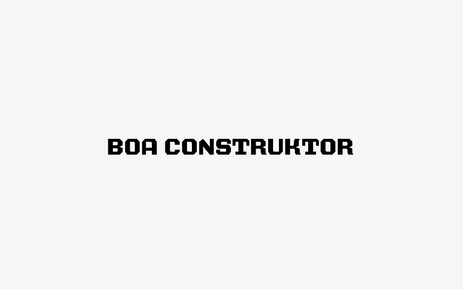 Boa Construktor - Font Free [ Download Now ]