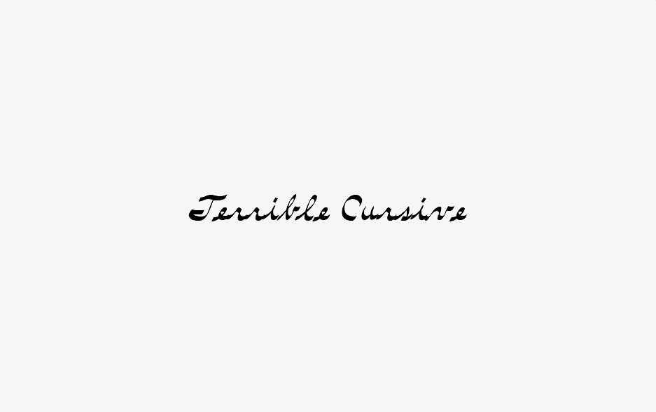 Terrible Cursive - Font Free [ Download Now ]