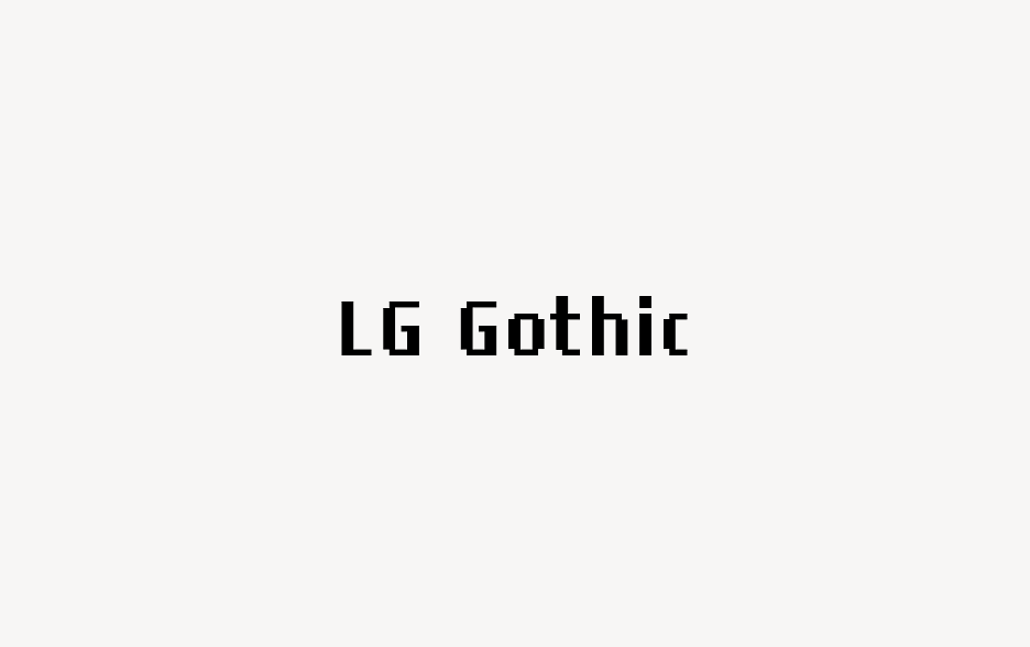 LG Gothic - Font Free [ Download Now ]
