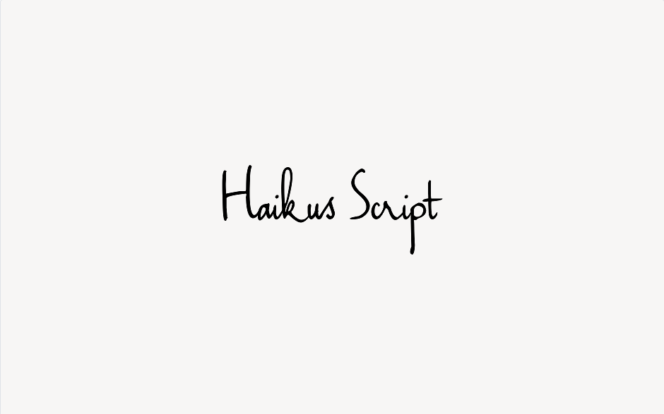 Haikus Script - Font Free [ Download Now ]