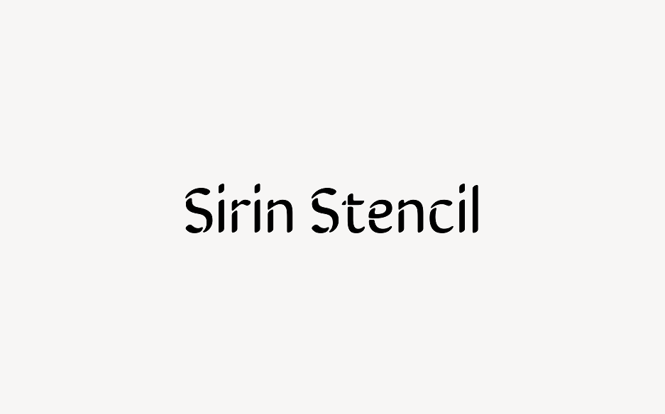 Sirin Stencil - Font Free [ Download Now ]