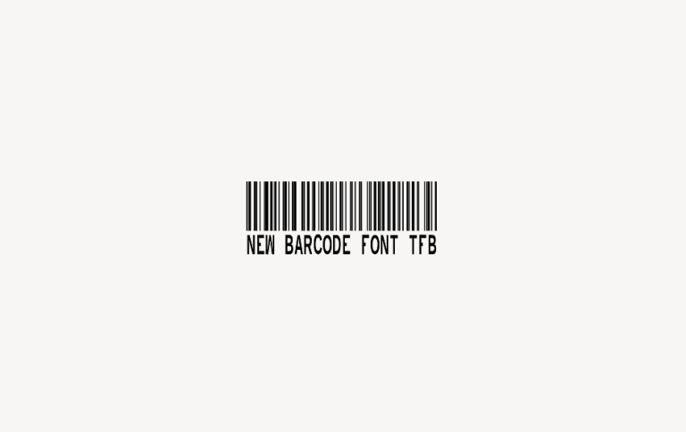New Barcode Font TFB - Font Free [ Download Now ]