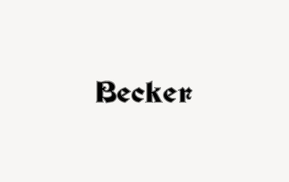 Becker - Font Free [ Download Now ]