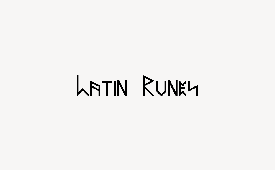 Latin Runes - Font Free [ Download Now ]