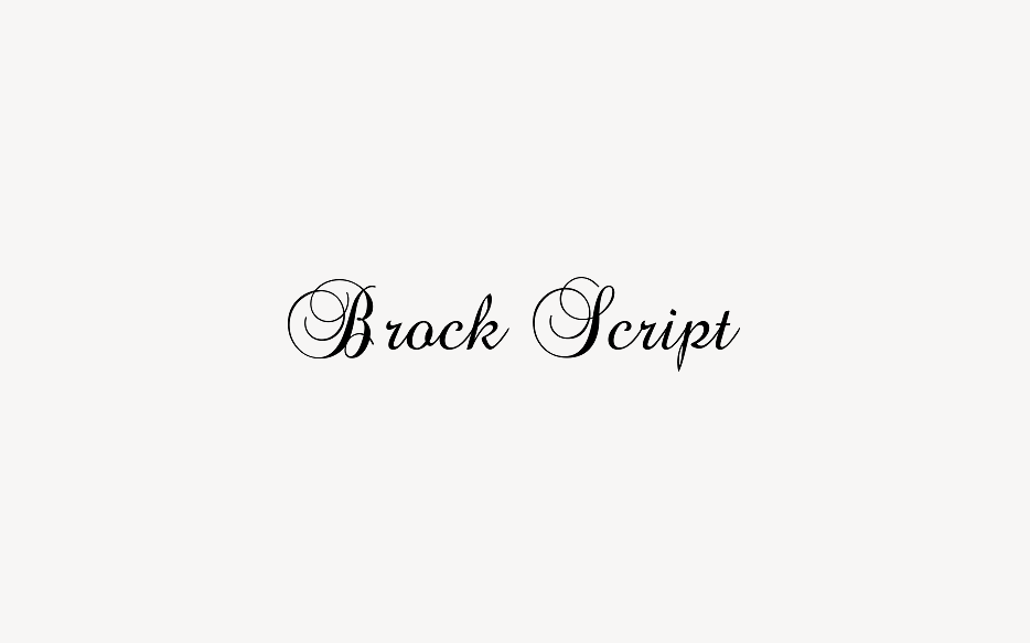 Brock Script - Font Free [ Download Now ]