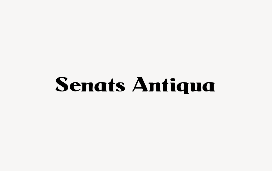 Senats Antiqua - Font Free [ Download Now ]