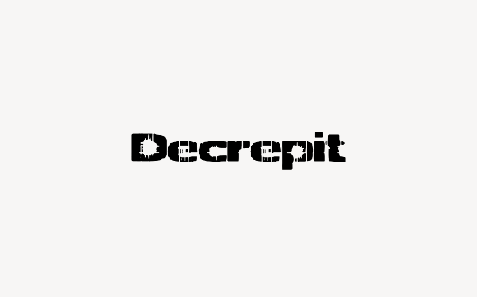 Decrepit - Font Free [ Download Now ]