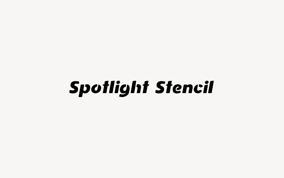 Spotlight Stencil - Font Free [ Download Now ]
