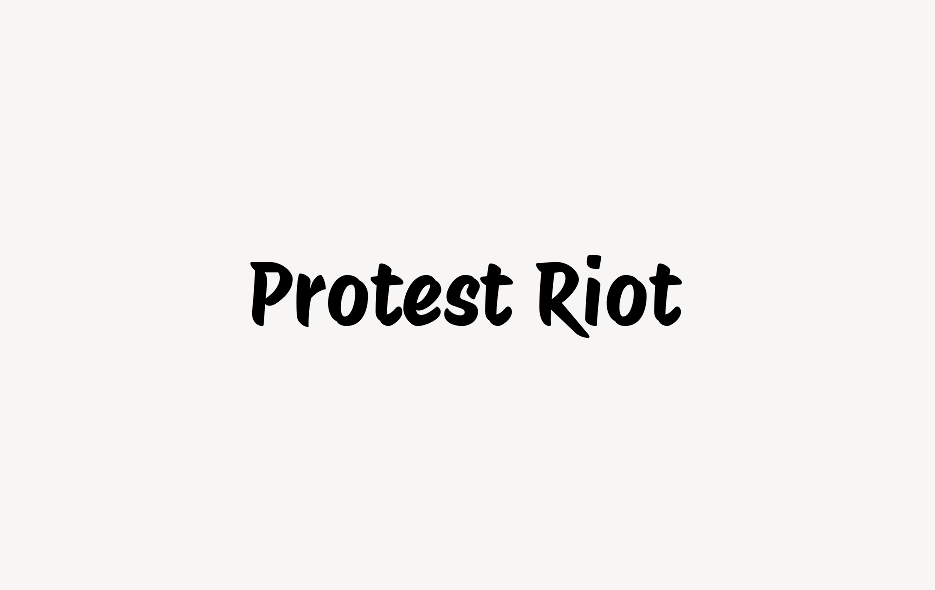 Protest Riot - Font Free [ Download Now ]