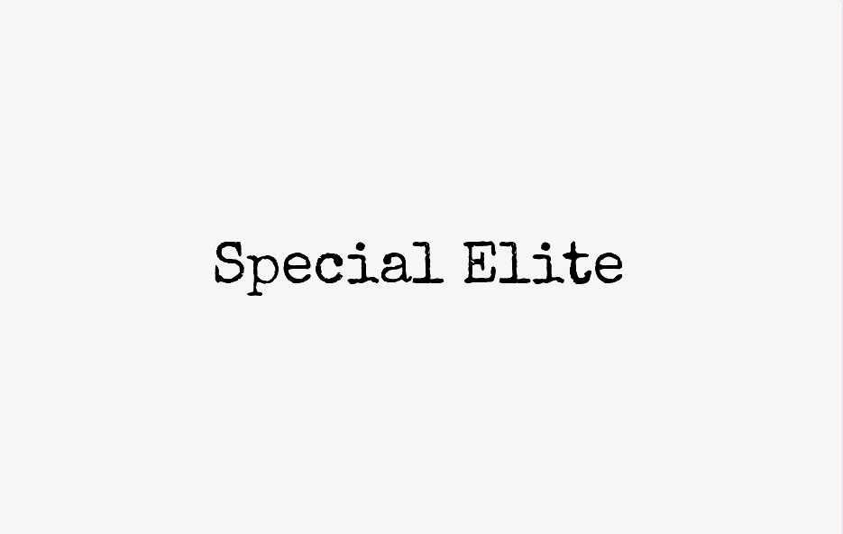Special Elite - Font Free [ Download Now ]
