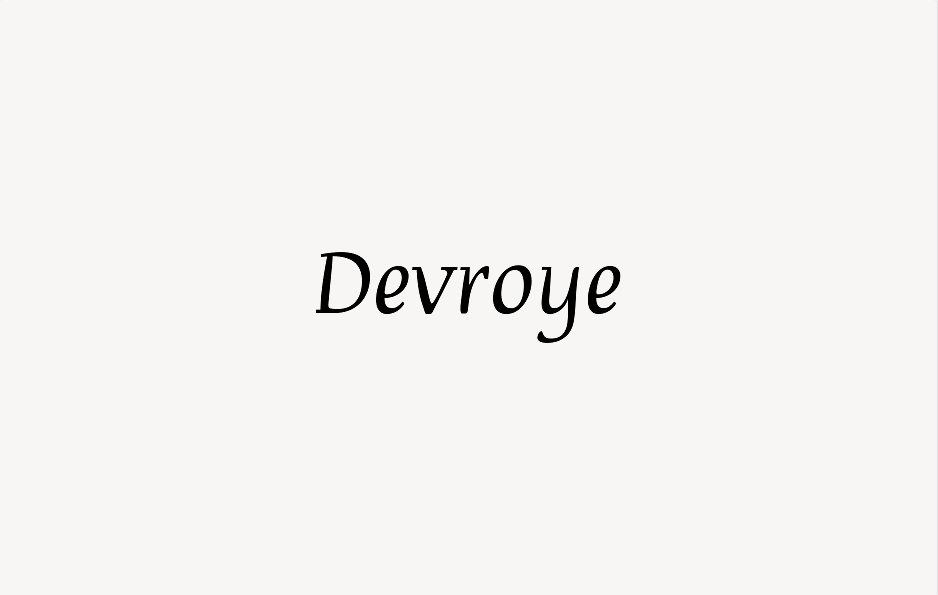 Devroye - Font Free [ Download Now ]