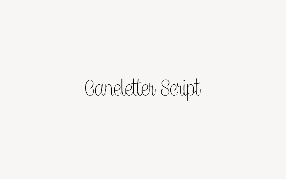 Caneletter Script - Font Free [ Download Now ]