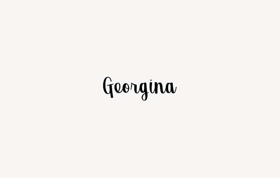 Georgina - Font Free [ Download Now ]