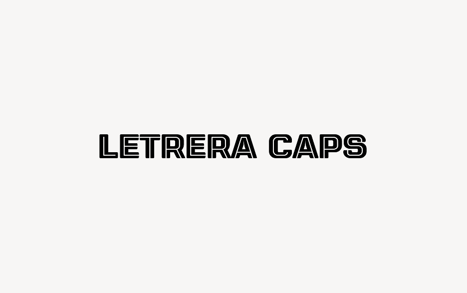 Letrera Caps - Font Free [ Download Now ]