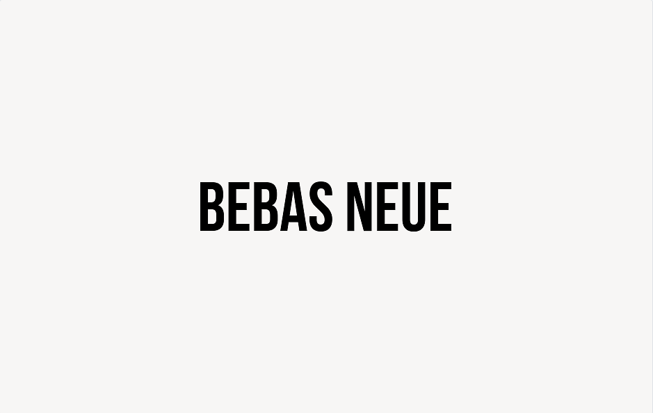 Bebas Neue - Font Free [ Download Now ]