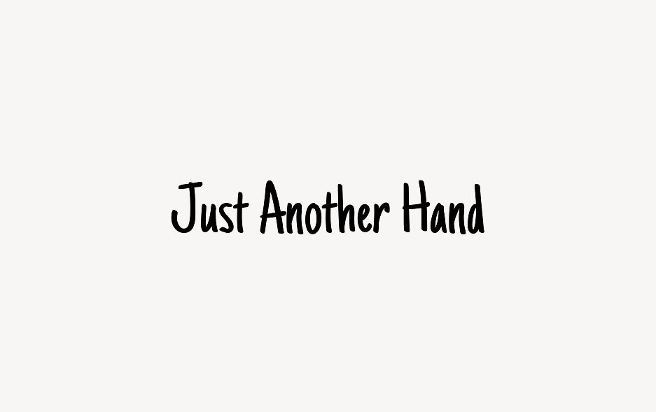 Just Another Hand - Font Free [ Download Now ]