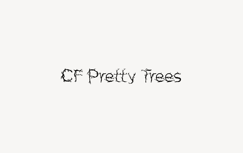 CF Pretty Trees - Font Free [ Download Now ]