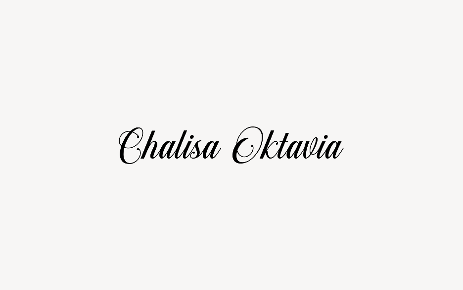 Chalisa Oktavia - Font Free [ Download Now ]